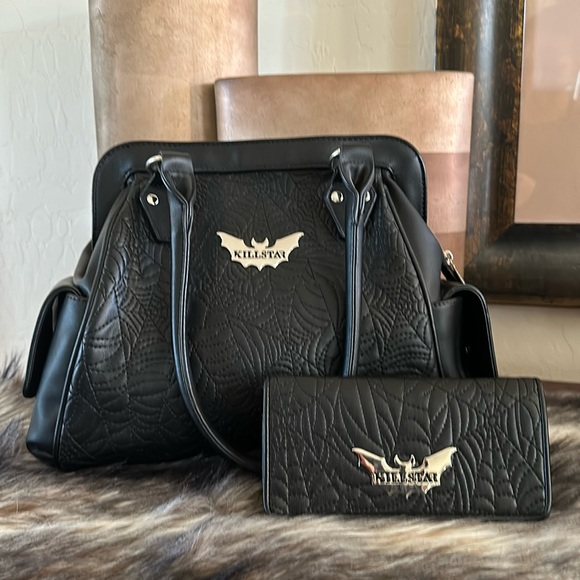 Killstar Handbags - Killstar Women’s Webutant Handbag & Wallet *Zipper Damaged*